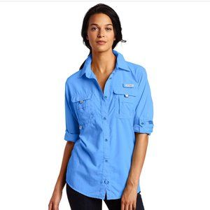 Columbia Women's PFG Bahama II UPF 30 Long Sleeve Fishing Shirt, L